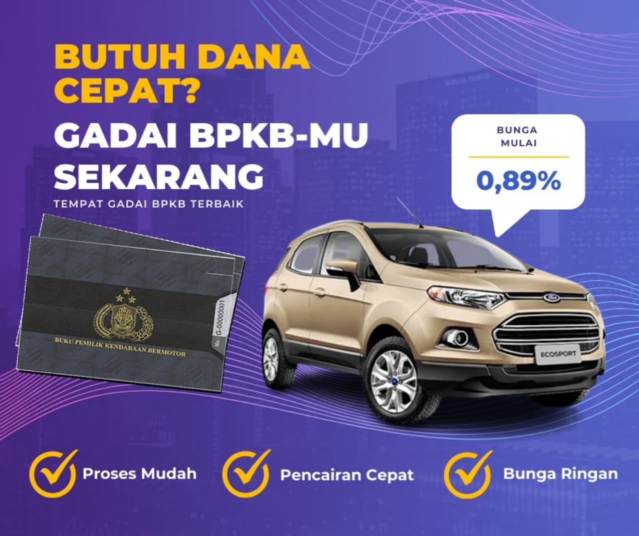 Kredit Jaminan Bpkb Mobil Ford Ecosport Dapat Dana Berapa? Seperti Ini Simulasinya